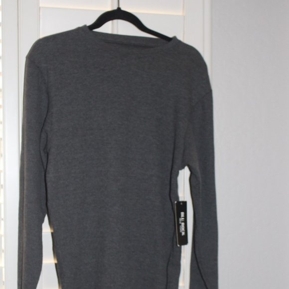 Blu Rock NY Charcoal Long Sleeve Tee Size M - Picture 3 of 3